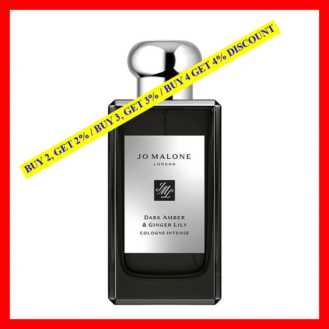 Jo Malone Dark Amber And Ginger Lily Unbox Eau De Cologneand For Women 3.4 Oz / 100 Ml
