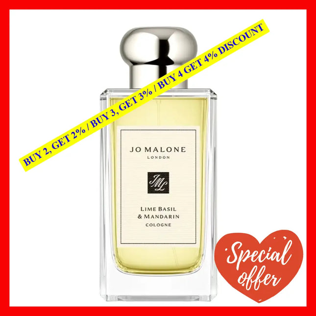 Jo Malone Lime Basil And Mandarin Cologne Unbox Eau De Unisex Unboxed 3.4 Oz / 100 Ml