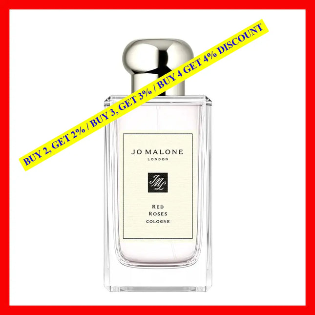 Jo Malone Red Roses Unbox Eau De Cologne For Women Unboxed 3.4 Oz / 100 Ml