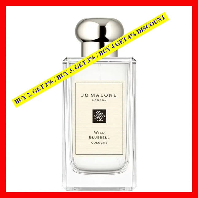 Jo Malone Wild Bluebell Cologne Unbox Eau De For Women Unboxed 3.4 Oz / 100 Ml