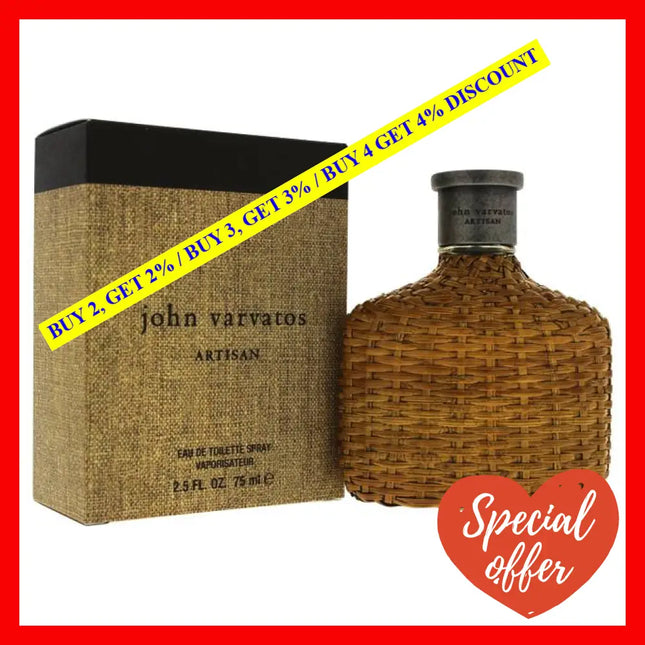 John Varvatos Artisan By For Men - 2.5 Oz Edt Spray