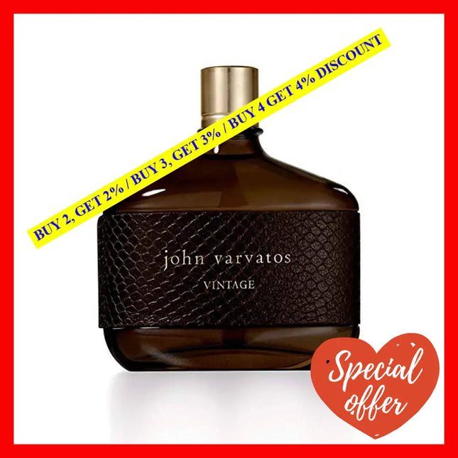 John Varvatos Vintage By For Men - 4.2 Oz Edt Spray