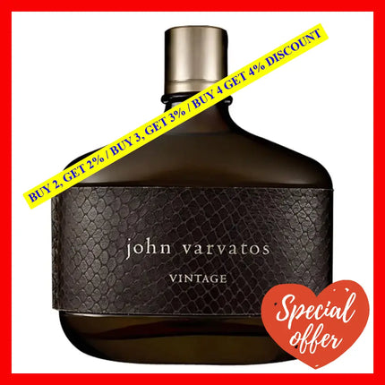 John Varvatos Vintage Eau De Toilette For Men 2.5 Oz / 75 Ml