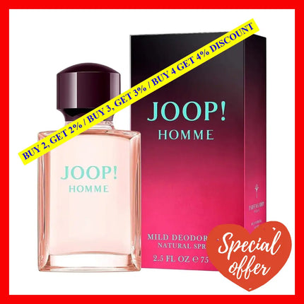 Joop Homme Deodorant For Men 2.5 Oz / 75 Ml