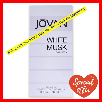 Jovan Black Musk By For Men - 3 Oz Cologne Spray