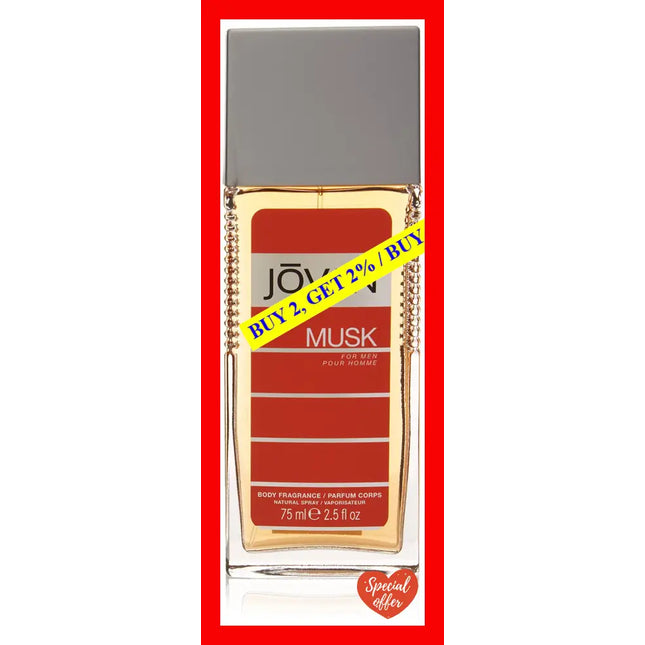 Jovan Musk By For Men - 2.5 Oz Body Fragrance (Unboxed)