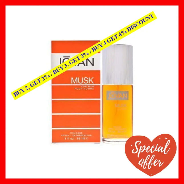 Jovan Musk By For Men - 3 Oz Edc Spray