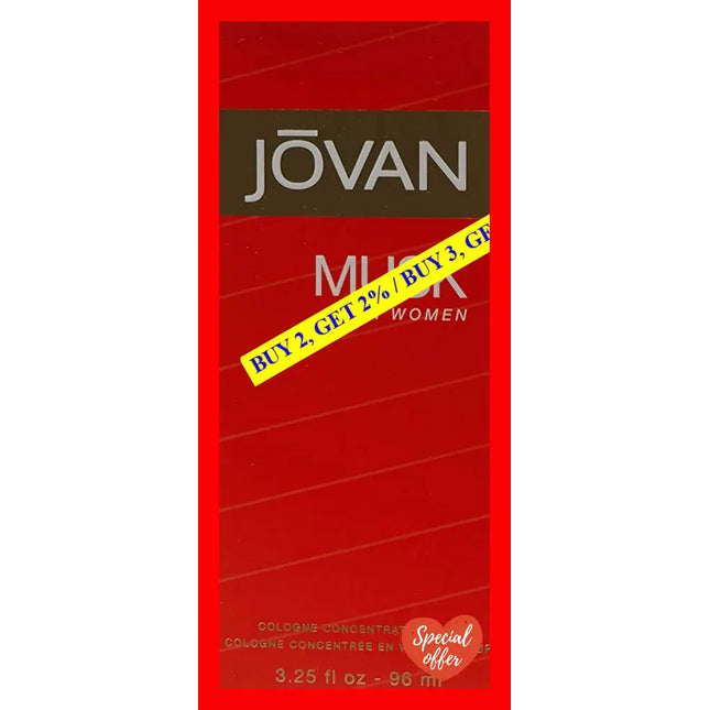 Jovan Musk By For Women - 3.25 Oz Cologne Concentrate Spray