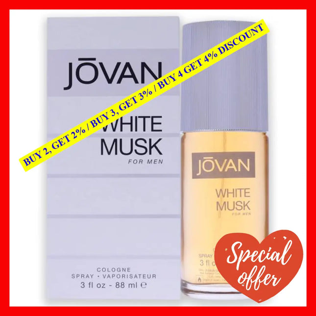 Jovan White Musk By For Men - 3 Oz Edc Spray