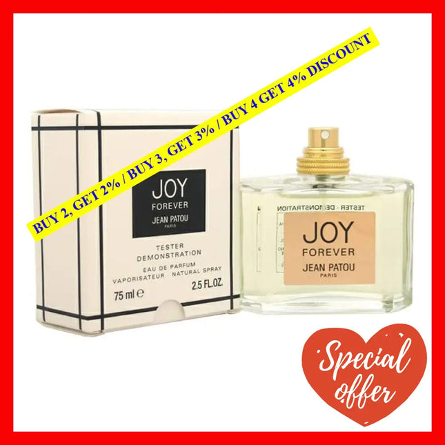 Joy Forever By Jean Patou For Women - 2.5 Oz Edp Spray (Tester)