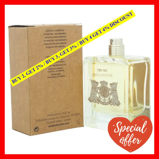 Juicy Couture By For Women - 3.3 Oz Edp Spray (Tester No Cap)