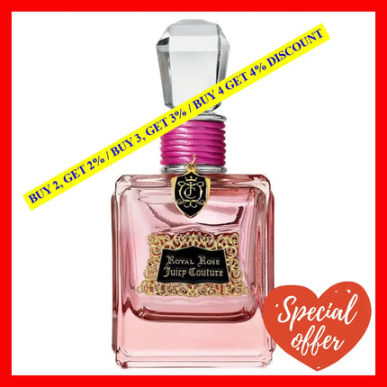 Juicy Couture Royal Rose Eau De Parfum For Women 3.4 Oz / 100 Ml