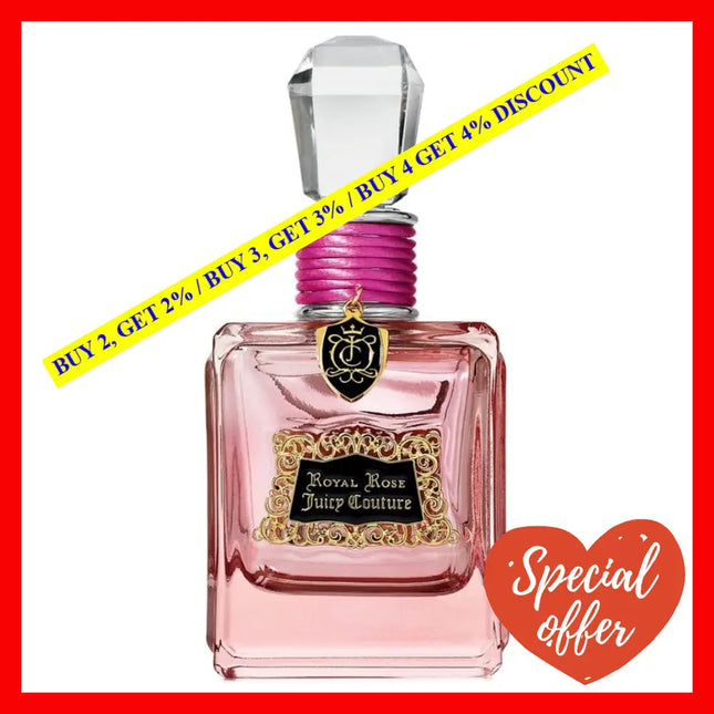 Juicy Couture Royal Rose Eau De Parfum For Women 3.4 Oz / 100 Ml