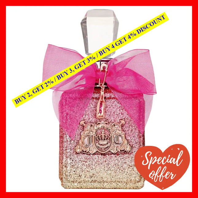Juicy Couture Viva La Rose Eau De Parfum For Women Tester 3.4 Oz / 100 Ml