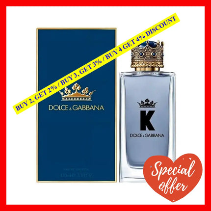 K By Dolce And Gabbana For Men - 3.3 Oz Edt Spray
