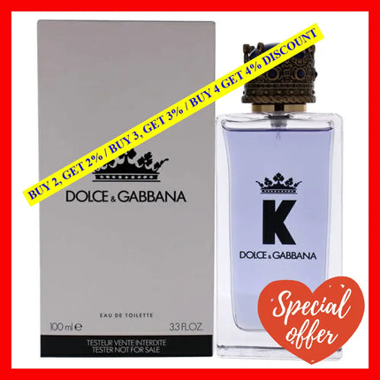 K By Dolce And Gabbana For Men - 3.3 Oz Edt Spray (Tester)
