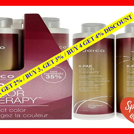 K-Pak Color Therapy Kit By Joico For Unisex - 2 Pc 33.8 Oz Shampoo Conditioner