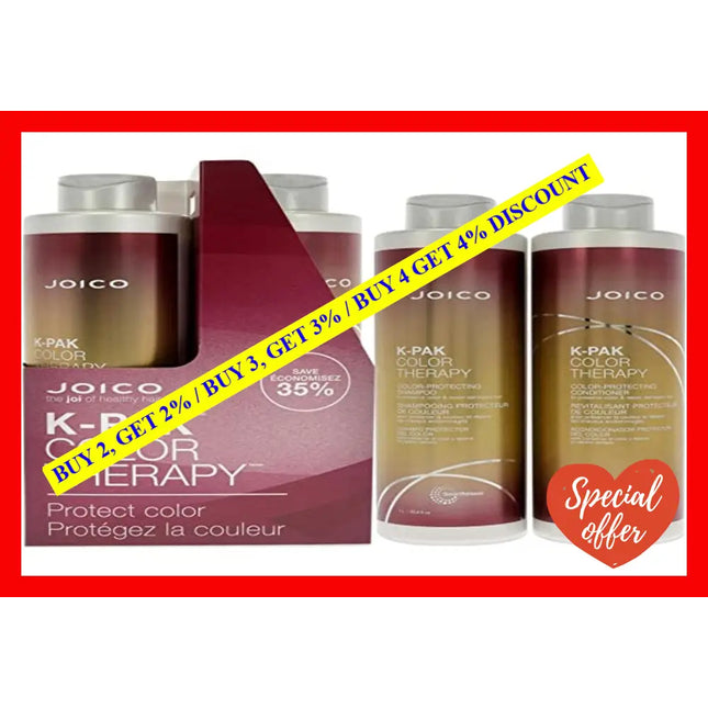 K-Pak Color Therapy Kit By Joico For Unisex - 2 Pc 33.8 Oz Shampoo Conditioner