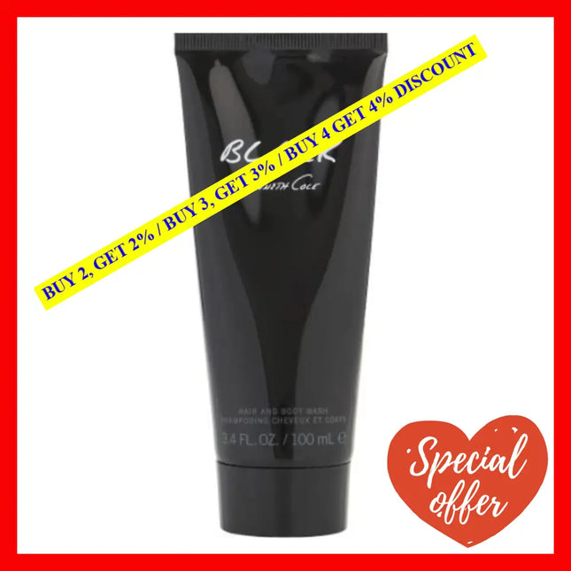 Kenneth Cole Black Body Wash For Men 3.4 Oz / 100 Ml