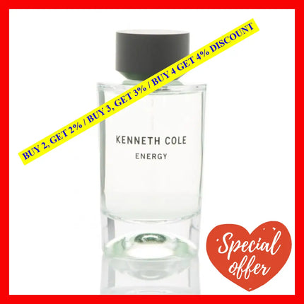 Kenneth Cole Energy Eau De Toiletteand For Men 3.4 Oz / 100 Ml