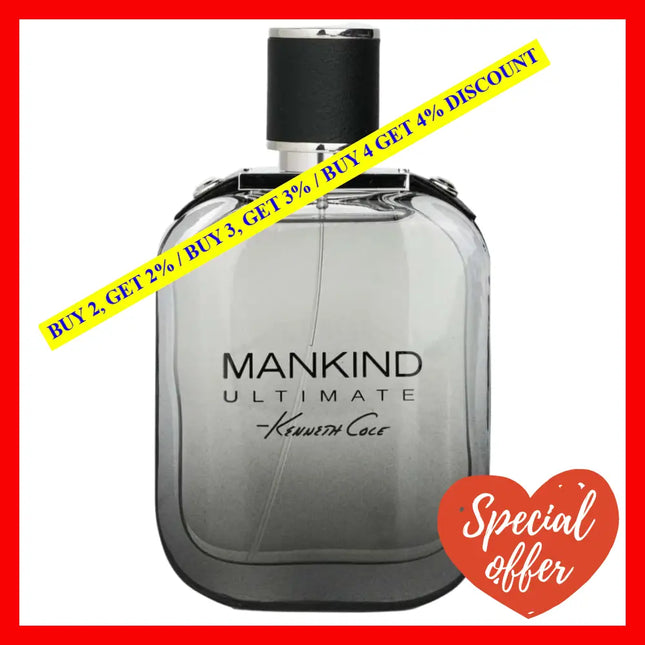 Kenneth Cole Mankind Ultimate Eau De Toilette For Men 3.4 Oz / 100 Ml