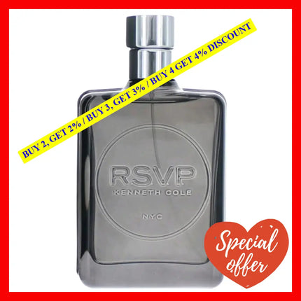 Kenneth Cole R.s.v.p Eau De Toilette For Men 3.4 Oz / 100 Ml