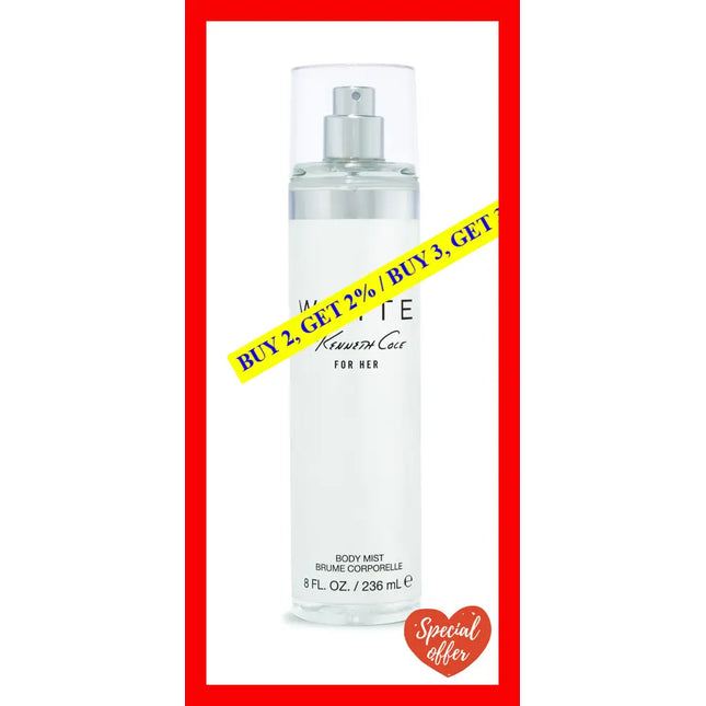 Kenneth Cole White By For Women - 8 Oz Fragrance Mist