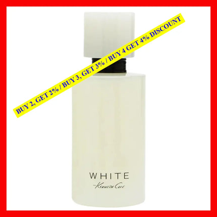 Kenneth Cole White Eau De Parfumfor Women 3.4 Oz / 100 Ml
