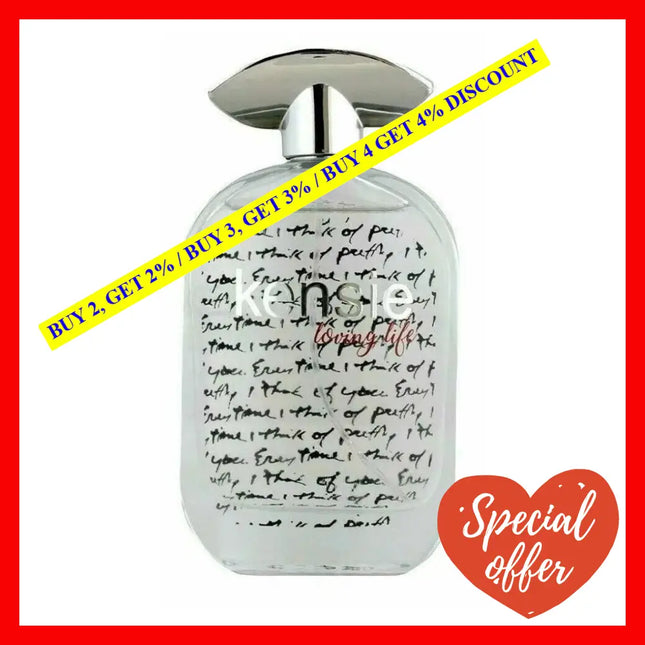 Kensie Loving Life Perfume Eau De Parfum For Women 3.4 Oz / 100 Ml