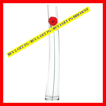 Kenzo Flower For Women Eau De Parfum 3.3 Oz 100Ml Spray