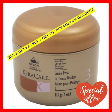 Keracare Creme Press By Avlon For Unisex - 4 Oz Cream