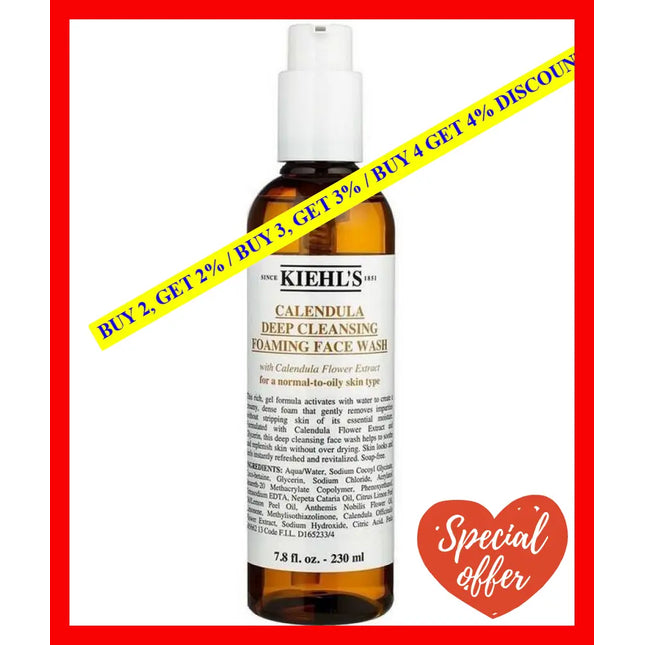 Kiehl’s Calendula Deep Cleansing Foaming Face Wash 230Ml - 3605970630881