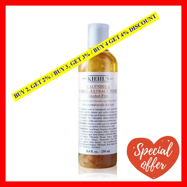 Kiehls Herbal-Extract Toner Alcohol-Free (For A Normal-To-Oily Skin Type) 250 Ml - 3700194711702