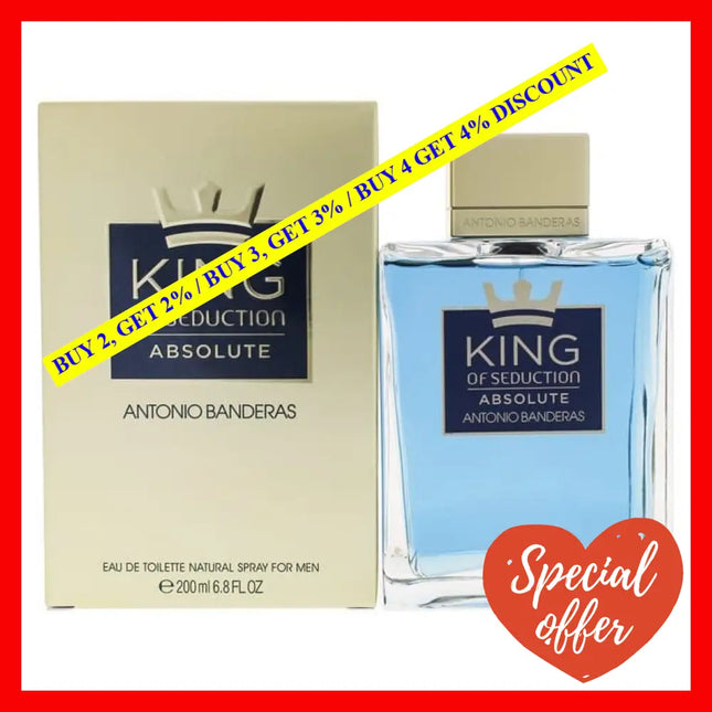King Of Seduction Absolute By Antonio Banderas For Men - 6.8 Oz Edt Spray
