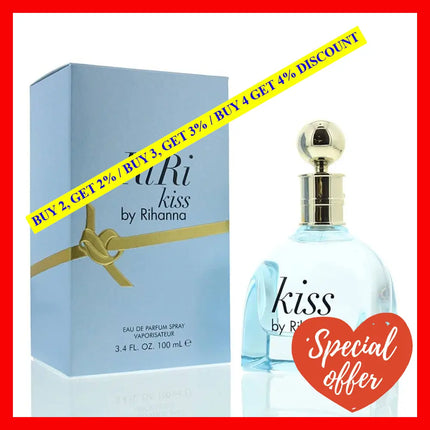 Kiss By Rihanna For Women - 3.4 Oz Edp Spray