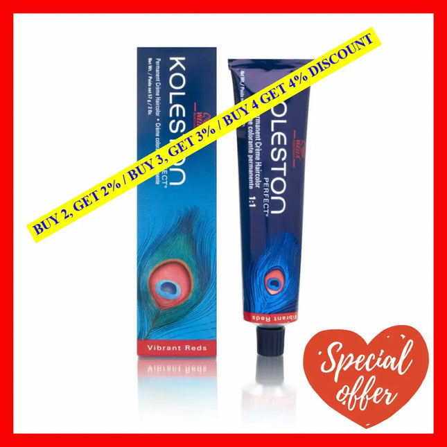 Koleston Perfect Permanent Creme Hair Color - 44 65 Intense Medium Brown-Violet Red-Violet By Wella