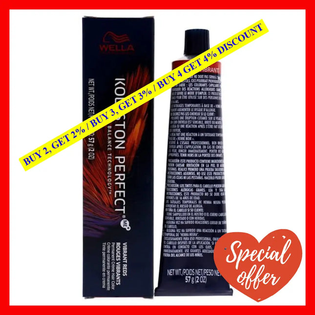 Koleston Perfect Permanent Creme Hair Color - 55 44 Intense Light Brown-Red Red By Wella For Unisex