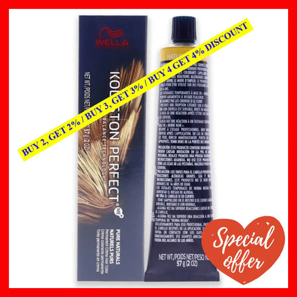 Koleston Perfect Permanent Creme Hair Color - 7 03 Medium Blonde-Natural Gold By Wella For Unisex 2