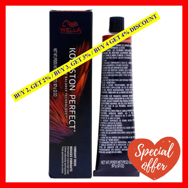 Koleston Perfect Permanent Creme Hair Color - 77 43 Intense Medium Blonde-Red Gold By Wella For