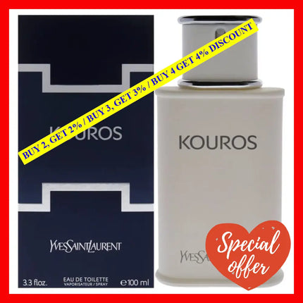 Kouros By Yves Saint Laurent For Men - 3.3 Oz Edt Spray