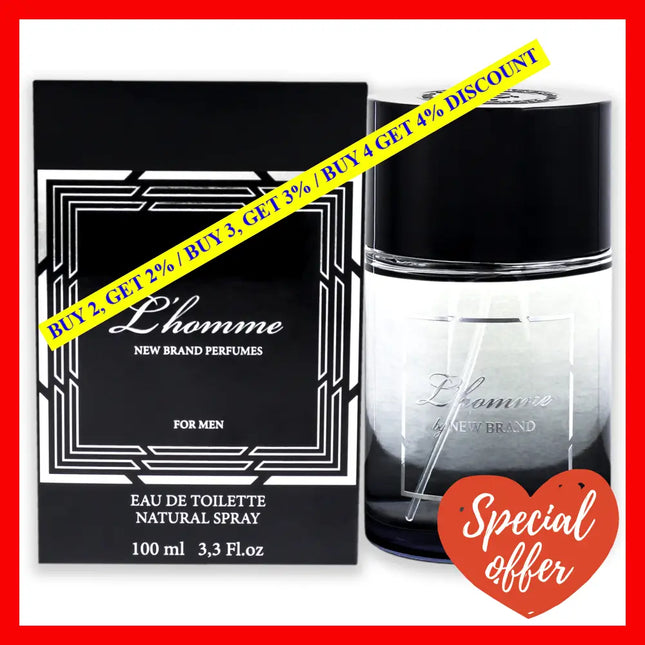 L Homme By New Brand For Men - 3.3 Oz Edt Spray