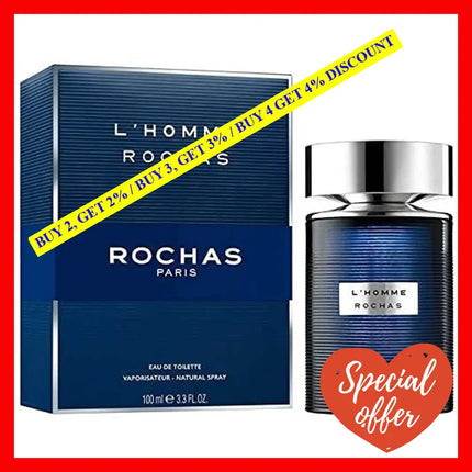 L Homme Rochas By For Men - 3.3 Oz Edt Spray