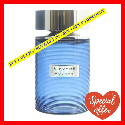 L Homme Rochas By For Men - 3.3 Oz Edt Spray