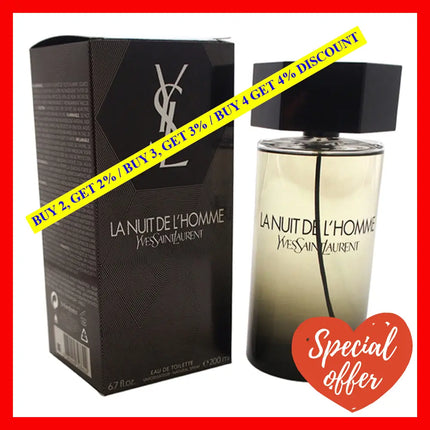 La Nuit De Lhomme By Yves Saint Laurent For Men - 6.7 Oz Edt Spray