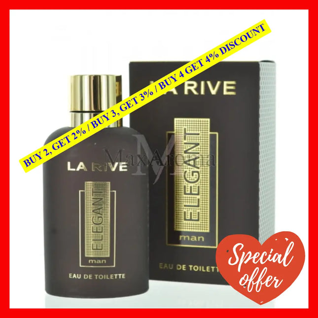 La Rive Elegant Man Eau De Toilette 3 Oz 90 Ml Spray