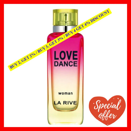 La Rive Love Dance For Women Eau De Parfum Spray 3.4Oz/100Ml