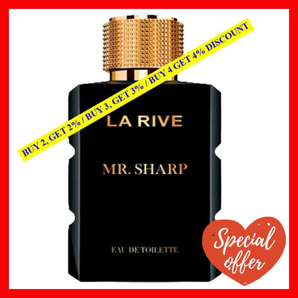 La Rive Mr. Sharp Eau De Toilette 3.3 Oz 100 Ml Spray