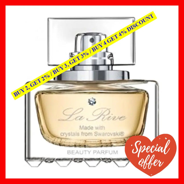 La Rive Prestige Beauty Perfume For Women 2.5 Oz Eau De Parfum Spray With Swarovski Elements 75 Ml