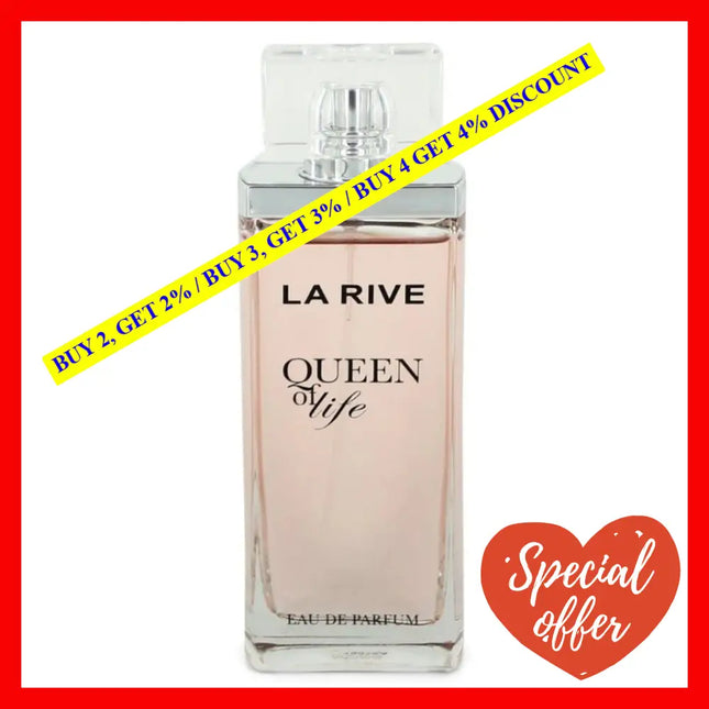 La Rive Queen Of Life Perfume For Women Eau De Parfum Spray 2.5 Oz 75 Ml