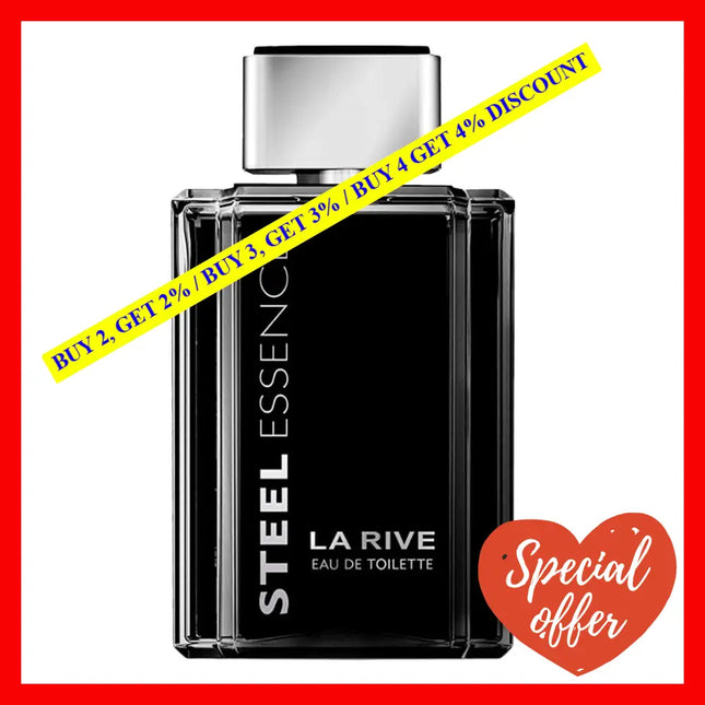 La Rive Steel Essence Eau De Toilette 3.3 Oz 100 Ml Spray